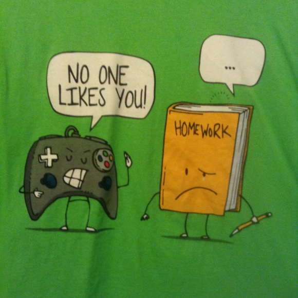 No 1 likes homework shirt - Picture 2 of 7